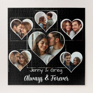 Romantic Six Photo Template Jigsaw Puzzle