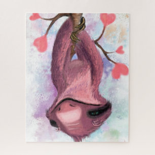 Romantic Sloth - Drawing Art Collection Jigsaw Puzzle