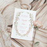 Romantic Soft Blush Vintage Frame Wedding Save The Date<br><div class="desc">Introducing our elegant wedding save the date card, adorned with a stunning soft blush and white floral frame and classic calligraphy! If you're looking for a wedding save the date card that exudes sophistication, luxury and style, this is the perfect match for you. The soft dusty blush watercolor flower frame...</div>