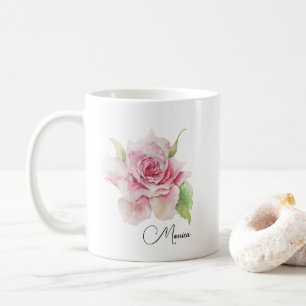 Romantic Soft Pink Flower Coffee Mug