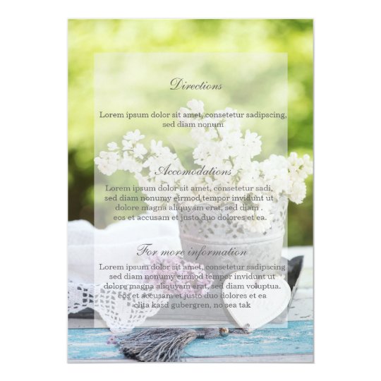 Romantic Spring Flower Floral Lilac Wedding Card