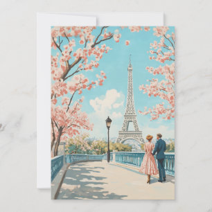Romantic Spring in Paris Card