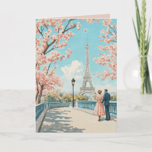 Romantic Spring in Paris Card