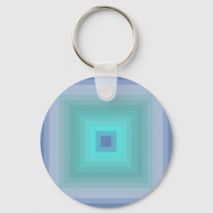 Romantic Squares Key Ring