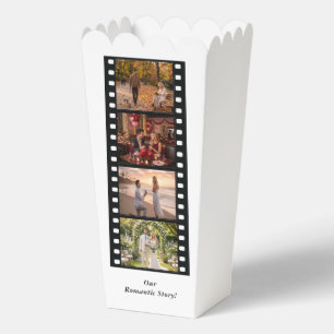 Romantic Story Filmstrip Wedding Popcorn Favour Bo Box