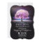 romantic string lights tree purple wedding invites