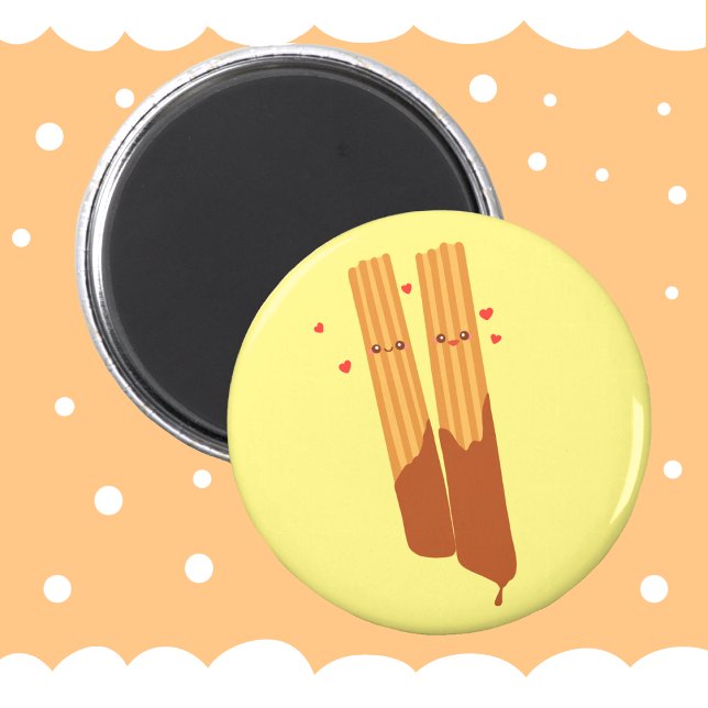 Romantic Sugary Spanish Churros  With Chocolate Magnet (Creator Uploaded)