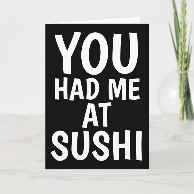 ROMANtIC SUSHI GREETING CARDS (Front)