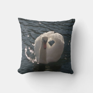 romantic swan cushion