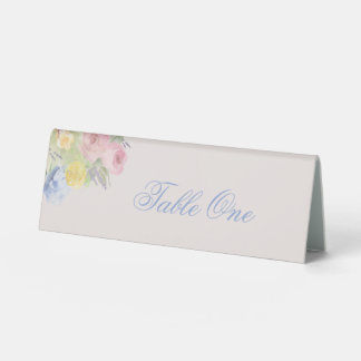 Romantic Table Number Tent Plastic