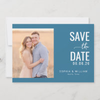 Romantic Teal Minimalist Photo
