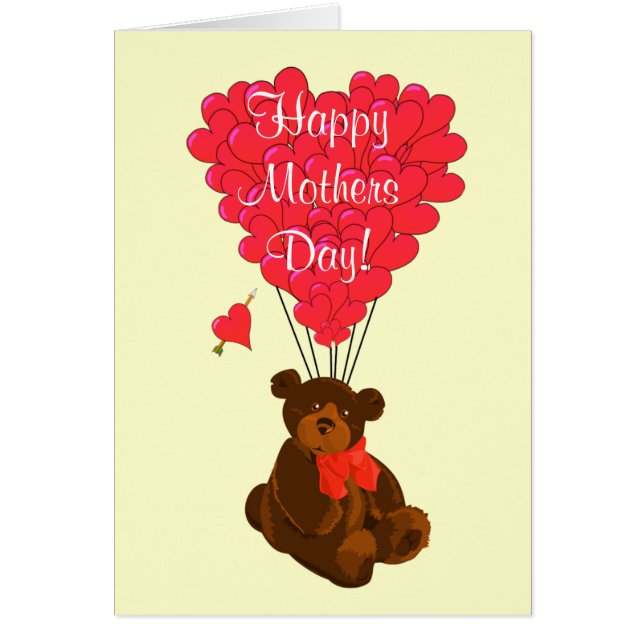 Romantic teddy bear mothers day (Front)