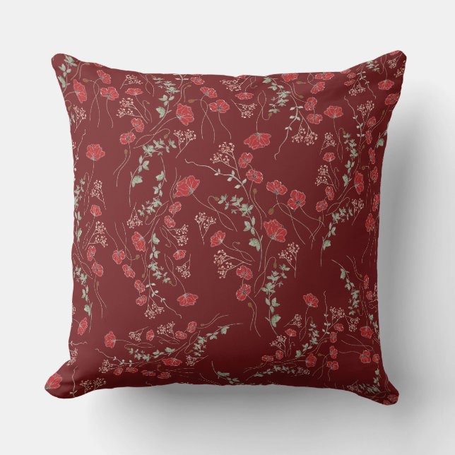 Romantic-themed decorative pillow (Front)