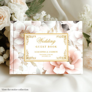 Romantic Timeless Dusty Pink Wedding Guest Book
