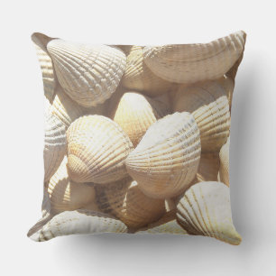 Romantic Tropical Beach Exotic Summer Sea Shells Cushion