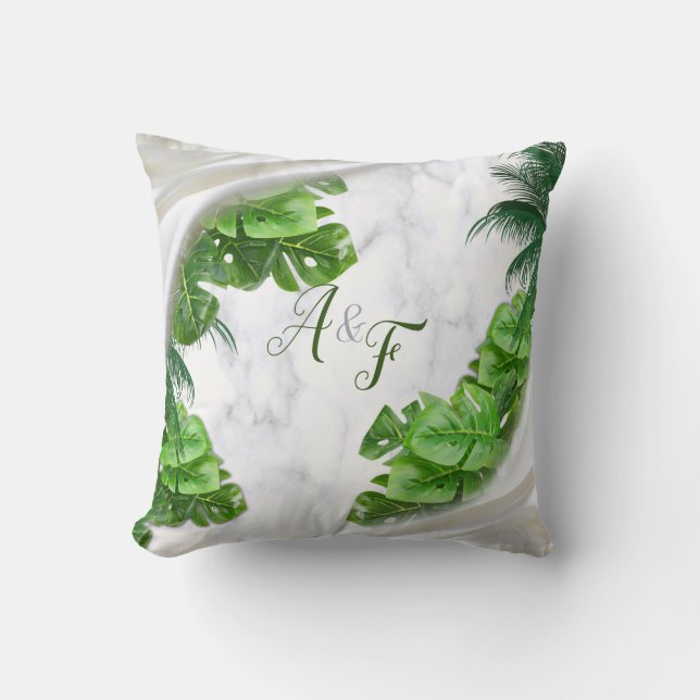 Romantic Tropical  Pillow (Front)