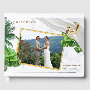 Romantic Tropical Wedding Guest Book