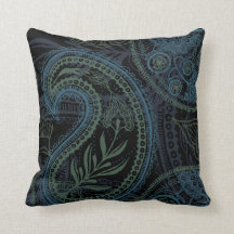 Romantic Turquoise, Blue & Green Paisley