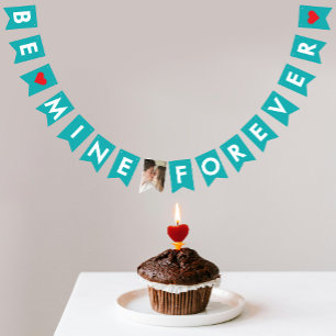 Romantic Turquoise Love Valentine Celebrate Photo Bunting