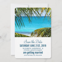 Romantic Turquoise Tropical Beach Wedding