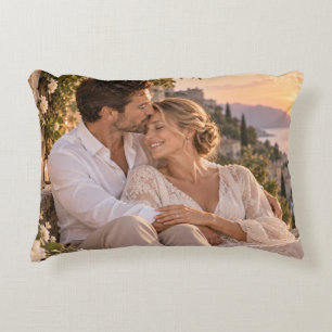 Romantic Tuscan Sunset Couple Decorative Cushion