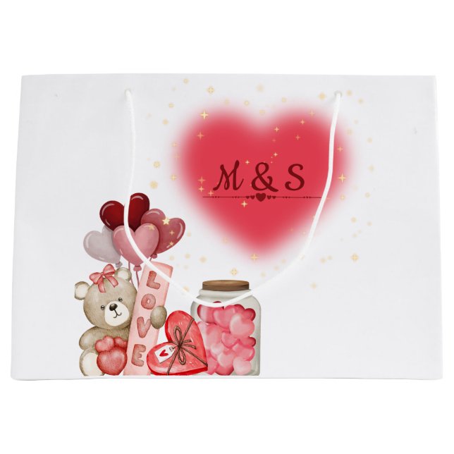 Romantic Valentine Gift Bag (Front)