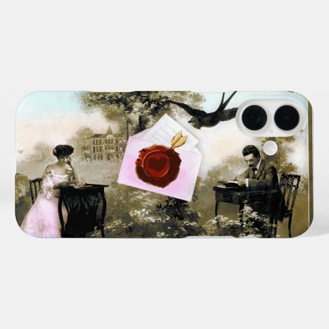 ROMANTIC VALENTINE LETTER ,RED WAX SEAL Case-Mate iPhone CASE (Back (Horizontal))