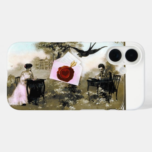 ROMANTIC VALENTINE LETTER ,RED WAX SEAL Case-Mate iPhone CASE (Back (Horizontal))