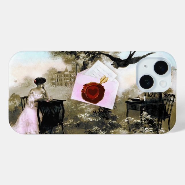 ROMANTIC VALENTINE LETTER ,RED WAX SEAL Case-Mate iPhone CASE (Back (Horizontal))