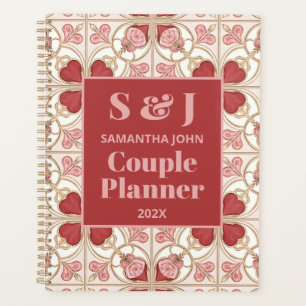 Romantic Valentine’s Day Bistro Tile Couple Planner