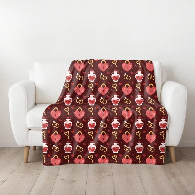 Romantic Valentine’s Day Fleece Blanket (Creator Uploaded)