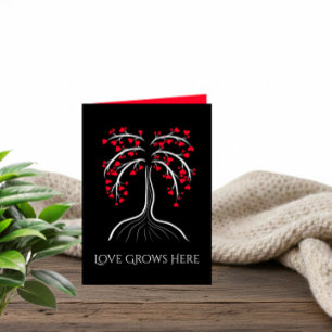 Romantic Valentine’s Day Love Tree Card