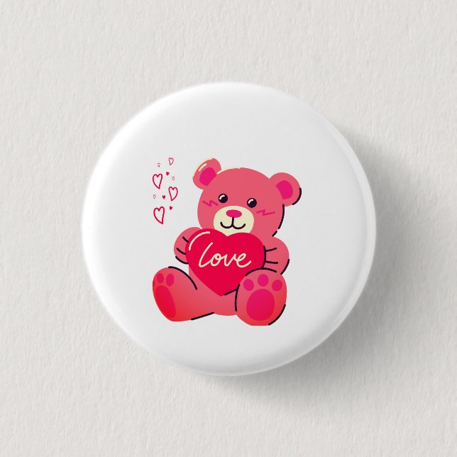 Romantic Valentine’s Gift 3 Cm Round Badge (Front)