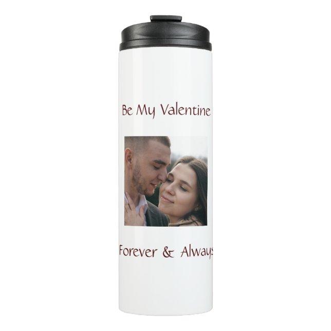 Romantic Valentine Tumbler – Add Your Photo (Front)