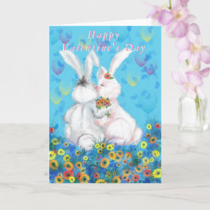 Romantic Valentine's Day Card Couple Love Kiss