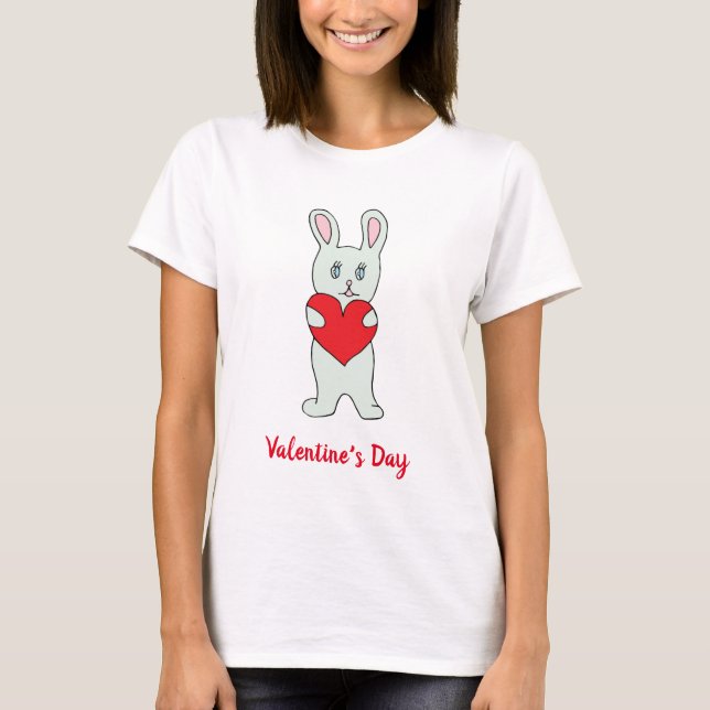 Romantic Valentine's Day  Cute T-Shirt (Front)