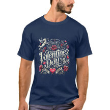 Romantic Valentine's Day Logo Design for T-Shirts