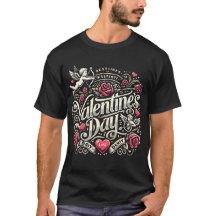 Romantic Valentine's Day Logo Design for T-Shirts