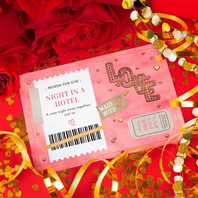 Romantic Valentine's Day Love Couples Hotel Coupon (Creator Uploaded)