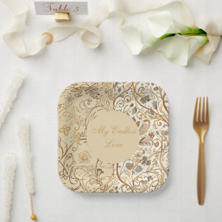 Romantic , Valentine's Day, My Endless Love Paper Plate