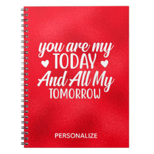 Romantic Valentine's Day Notebook For Couples