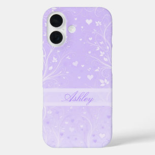 Romantic Valentine's Day Pattern iPhone 16 Case