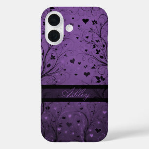 Romantic Valentine's Day Pattern iPhone 16 Case