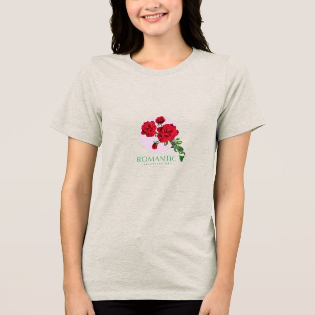 Romantic Valentine's Day Tri-Blend Shirt (Front)