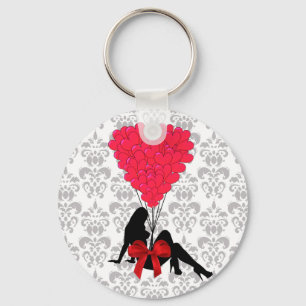 Romantic Valentines design Key Ring