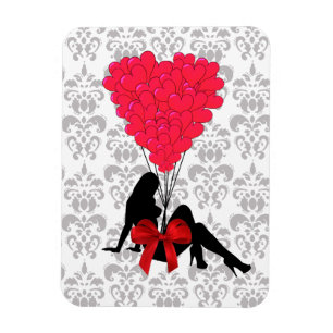 Romantic Valentines design Magnet