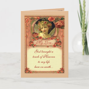 ROMANTIC VICTORIAN ROSES by SHARON SHARPE Card