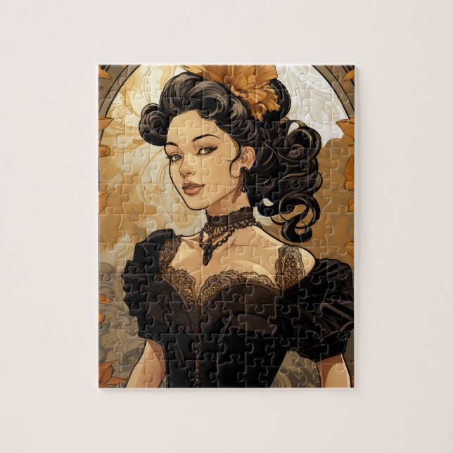 Romantic Victorian Woman Jigsaw Puzzle (Vertical)