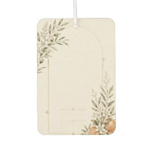 Romantic Vineyard Wedding Stationery Car Air Freshener