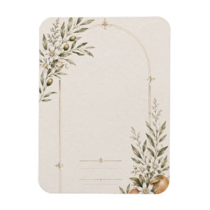Romantic Vineyard Wedding Stationery Magnet